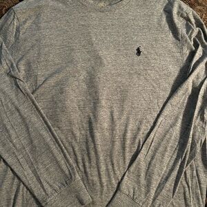 Polo by Ralph Lauren Heather Gray Long Sleeve Tee
